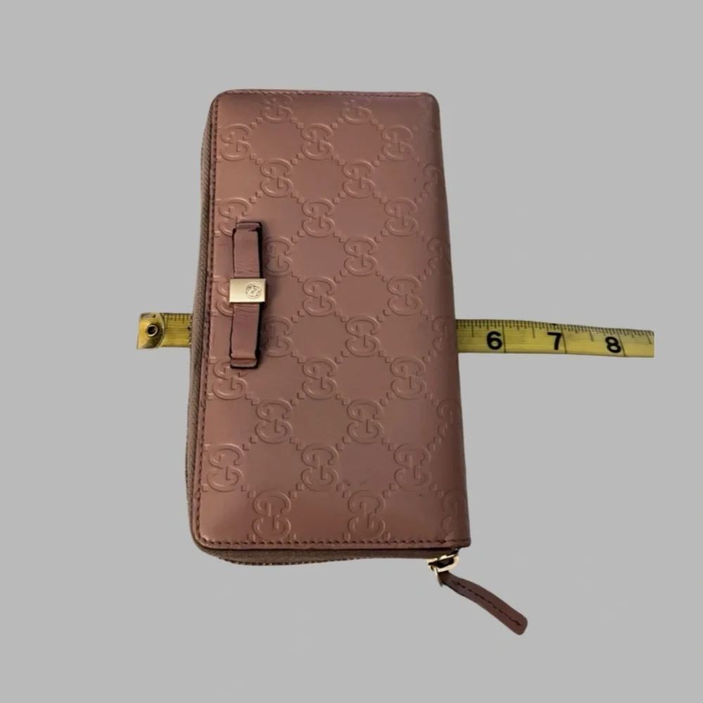 Gucci Pink Embossed Wallet